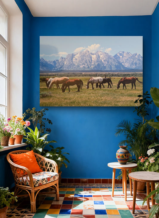 Horses at the Tetons